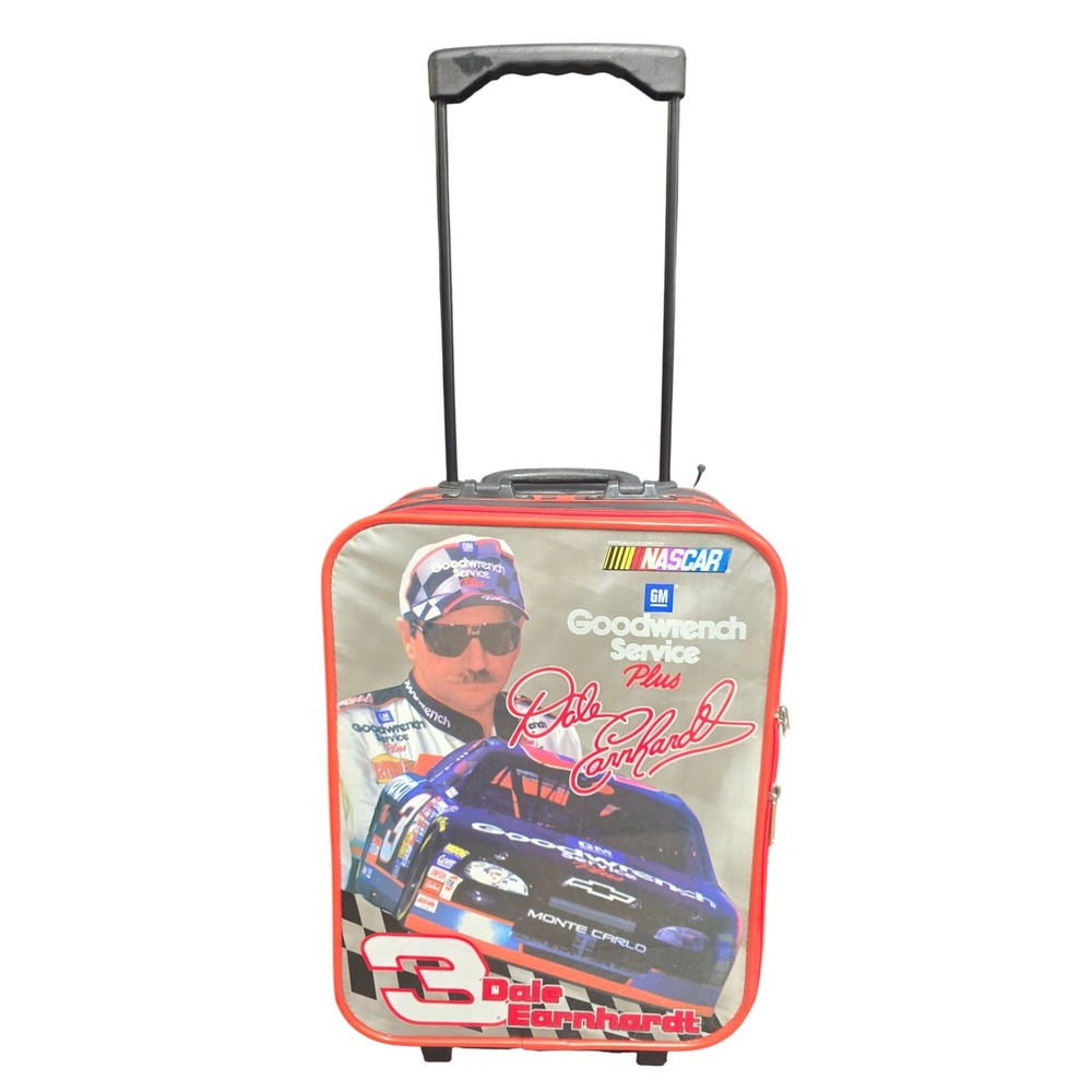 Vintage Dale Earnhardt #3 NASCAR Goodwrench Rolling Carry-On Vinyl Luggage Case